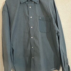 Panhandle Slim Geometric Blue Shirt